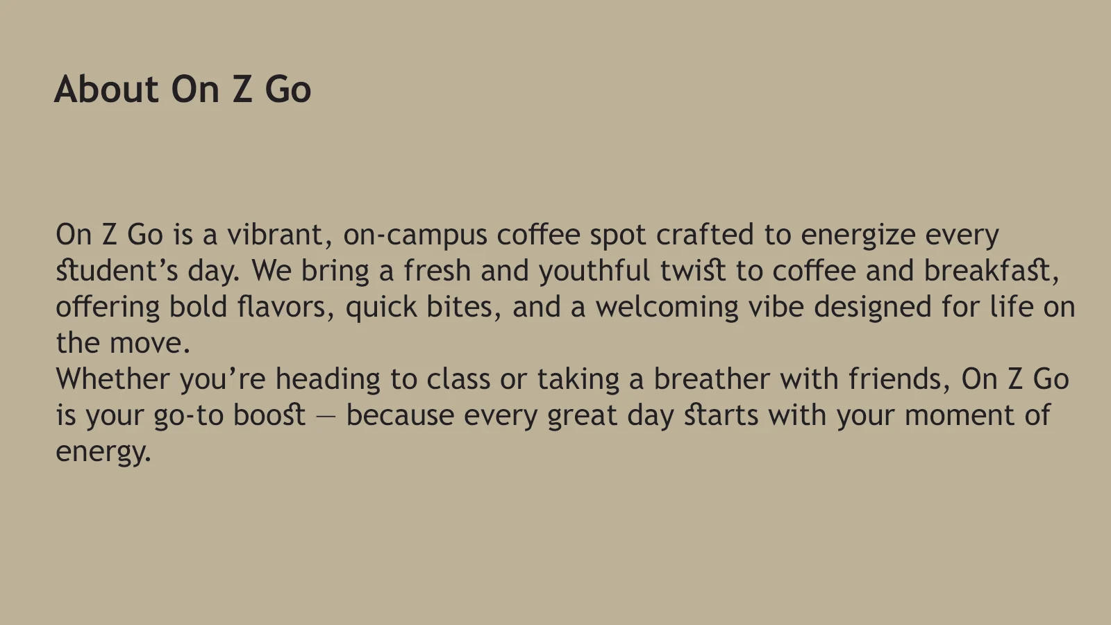 ON THE GO — 3 / 22